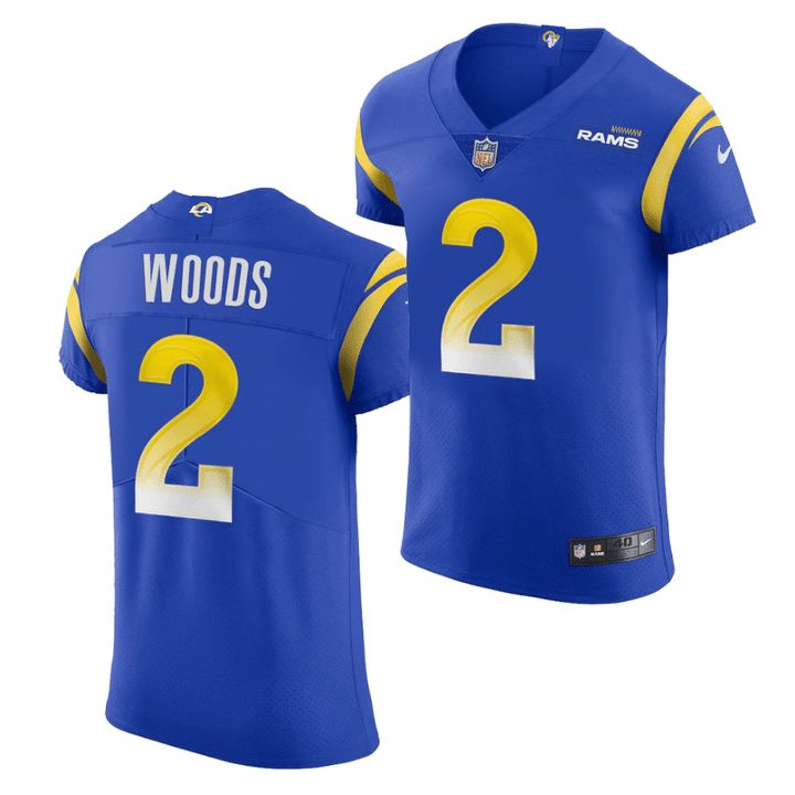 Men Los Angeles Rams #2 Robert Woods Nike Royal Vapor Elite NFL Jersey